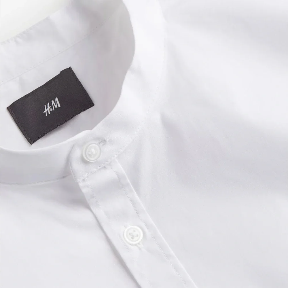 H&M Men's Muscle Fit Cotton Shirt